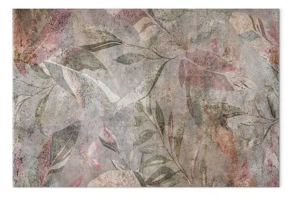 Quadro moderno Affreschi veneziani - floreale marrone