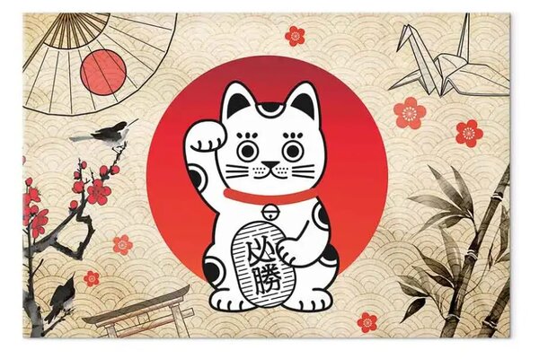 Quadro contemporaneo Maneki-neko - gatto giapponese