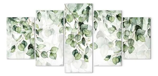 Quadro Leggerezza foglie - ramoscelli fiore