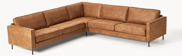 Divano angolare XL in pelle Hunter