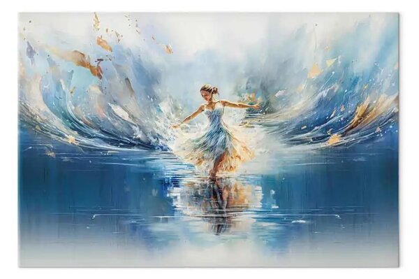 Quadro moderno Bellezza danza - ballerina lago