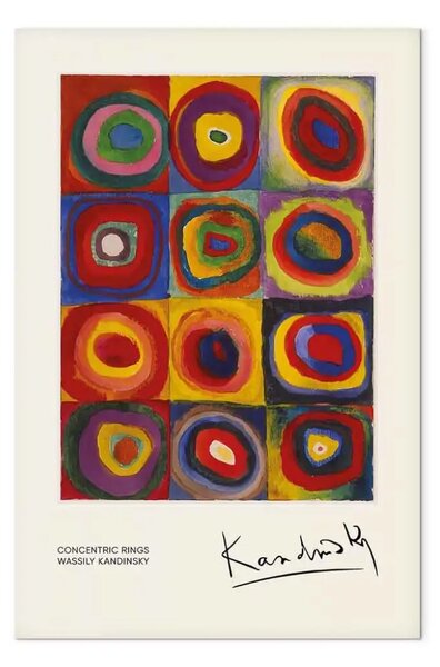 Riproduzione quadro Wassily Kandinsky - Uno studio sui colori