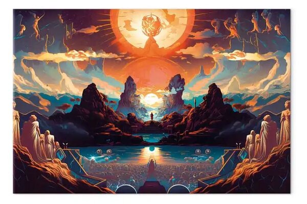 Quadro contemporaneo Mitologia greca - panoramica degli dei