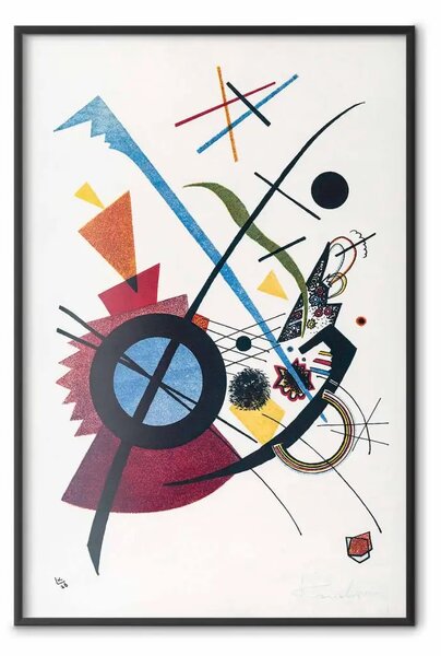 Poster: Colori primari - l'astrazione geometrica e colorata di Kandinsky