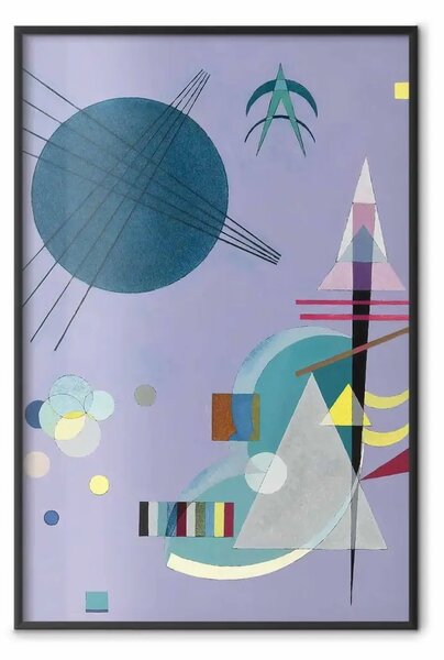 Poster: Astrazione di viola - una sottile composizione geometrica di Kandinsky