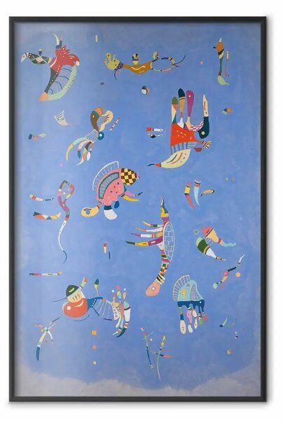 Poster: Blu - una composizione con forme astratte di Kandinsky
