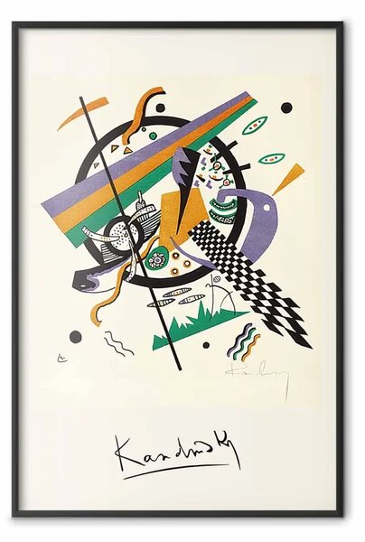 Poster: Piccoli mondi - un'astrazione di Kandinsky piena di forme colorate