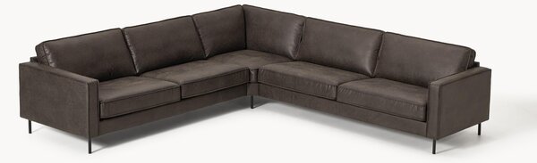 Divano angolare XL in pelle Hunter
