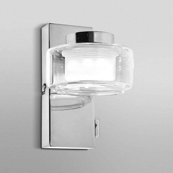 OSRAM Applique da parete ORBIS FLAME, Cromo / Argento, Bagno, Metallo, Moderno, Applique