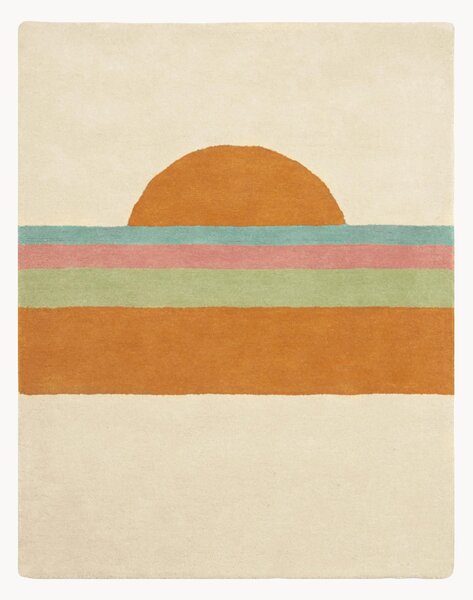 Tappeto per bambini fatto a mano Sunset Orange, varie misure