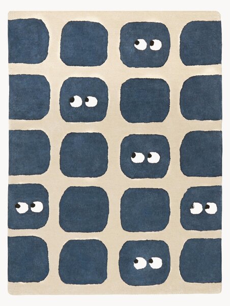 Tappeto per bambini fatto a mano Bidules Navy, varie misure