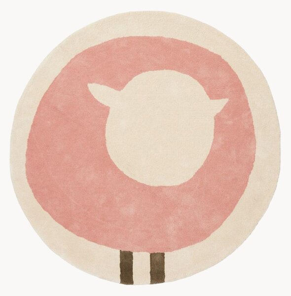 Tappeto per bambini fatto a mano Sheep Pink