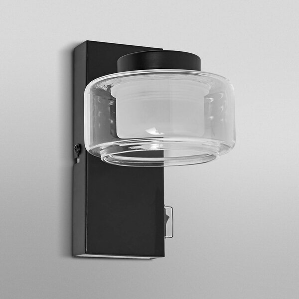 OSRAM Applique da parete ORBIS FLAME, Nero, Bagno, Metallo, Moderno, Applique