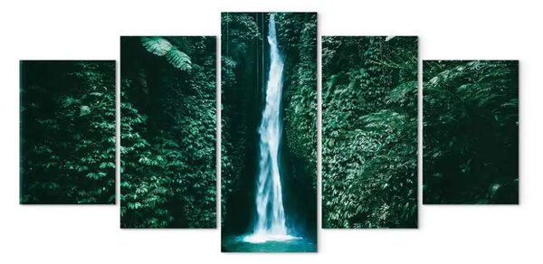 Quadro Cascata esotica - torrente di montagna in una giungla tropicale