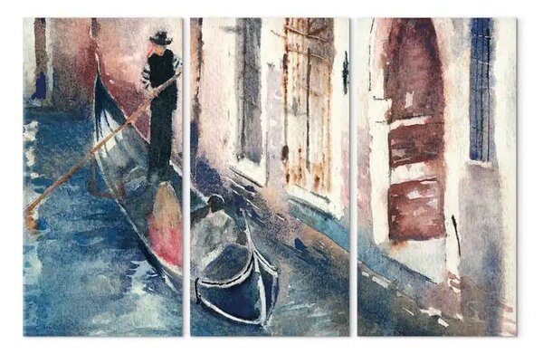 Quadro moderno Canale Venezia - gondola soleggiata