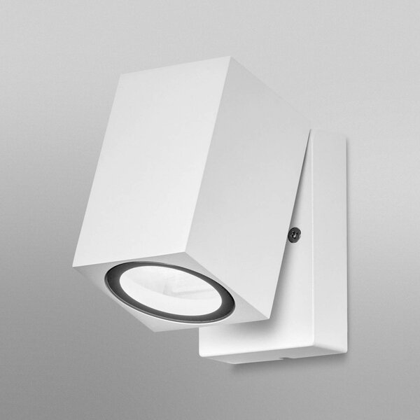 OSRAM Applique da esterni ENDURA CLASSIC CUBE, dimmerabile, Bianco / Opale, Alluminio, Moderno, Applique da esterni