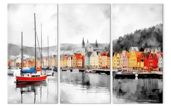 Quadro contemporaneo Bergen - porto norvegese