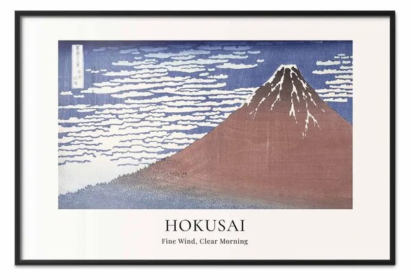 Poster: Hokusai Katsushika - Vento delicato, mattina serena