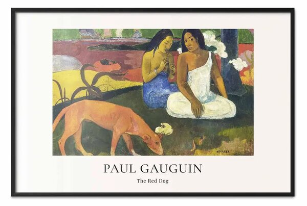 Poster: Paul Gauguin - Cane rosso