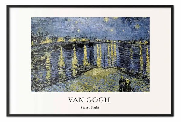 Poster: Vincent van Gogh - Notte stellata sul Rodano