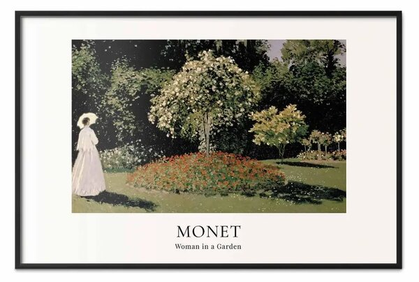 Poster: Claude Monet - Donna nel giardino