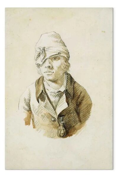 Quadro famoso Caspar David Friedrich - Autoritratto con berretto e benda sull'occhio