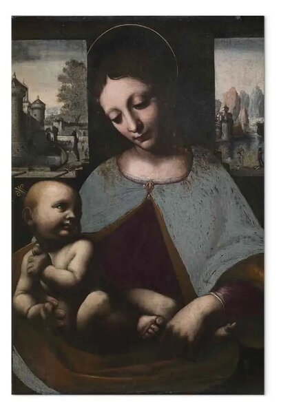 Quadro famoso Leonardo da Vinci - La Vergine col Bambino