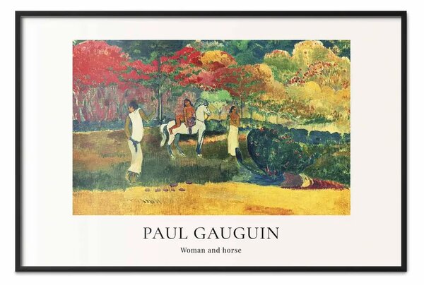 Poster: Paul Gauguin - Donne e cavallo bianco