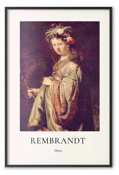 Poster: Rembrandt - Saskia come Flora