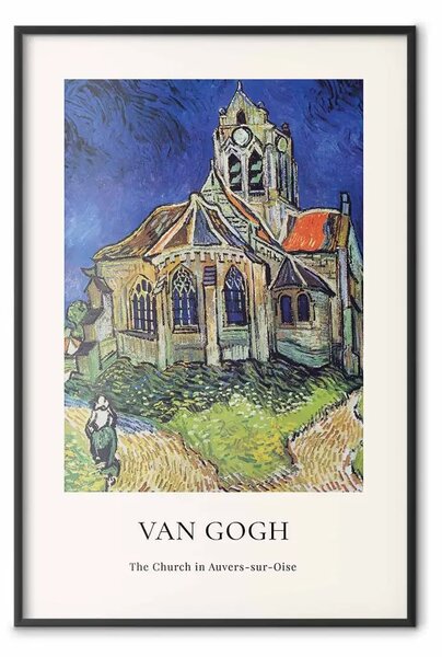 Poster: Vincent van Gogh - Chiesa a Auvers