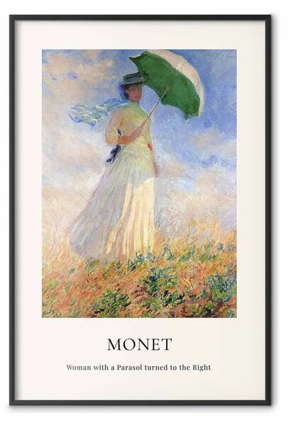 Poster: Claude Monet - Donna con ombrello