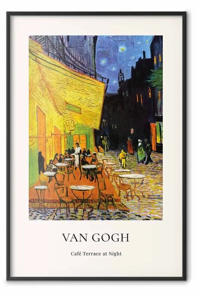 Poster: Vincent van Gogh - Terrazza del caffè di notte