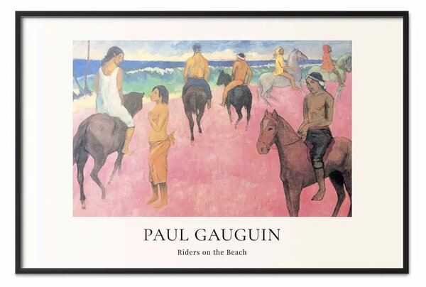 Poster: Paul Gauguin - Cavalieri sulla spiaggia