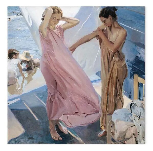 Riproduzione quadro Joaquín Sorolla y Bastida - Dopo il bagno, Valencia