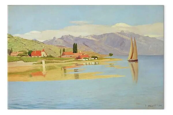 Riproduzione Félix Vallotton - Il porto di Pully