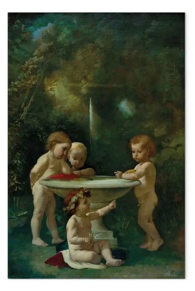 Quadro famoso Anselm Feuerbach - Bambini alla fontana