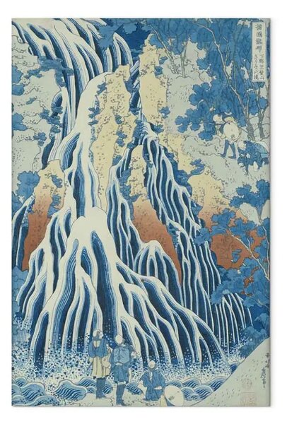 Riproduzione quadro Hokusai Katsushika - Kirifuri Fall on Kurokami Mount, from the series 'Shokoku Taki Meguri' (A Journey to the Waterfalls of All the Provinces)