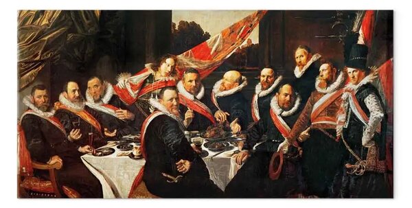 Quadro famoso Frans Hals - Festa degli Ufficiali di San Jorisdoelen