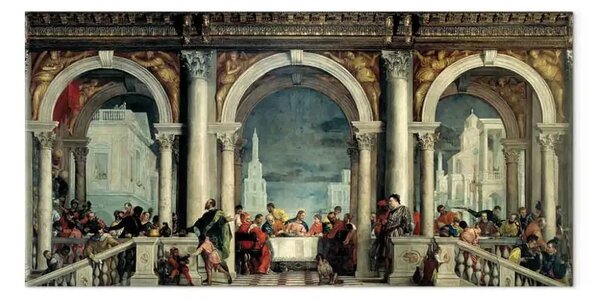 Riproduzione Paolo Veronese - Banchetto in casa di Levi