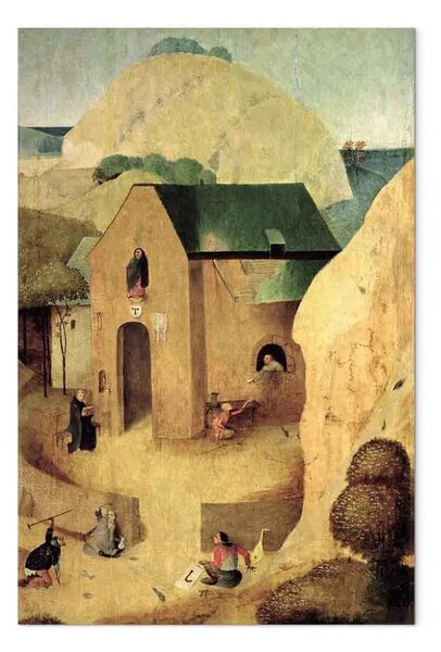 Riproduzione quadro Hieronymus Bosch - Priorato Antoniano (olio su tavola)