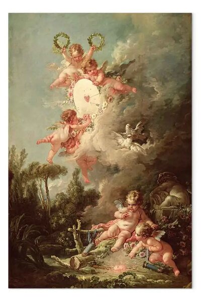 Riproduzione François Boucher - Cupid's Target, da 'Les Amours des Dieux'
