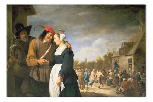 Quadro famoso David Teniers the Younger - Un matrimonio contadino
