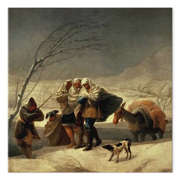 Riproduzione quadro Francisco Goya - La tempesta di neve