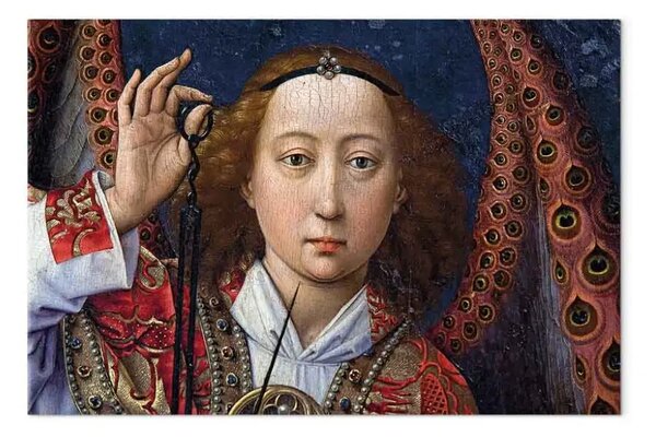 Riproduzione quadro Rogier van der Weyden - Arcangelo Michele che pesa le anime