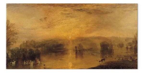 Riproduzione William Turner - The Lake, Petworth: Sunset, a Stag Drinking