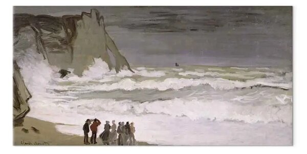 Quadro famoso Claude Monet - Mare agitato a Etretat