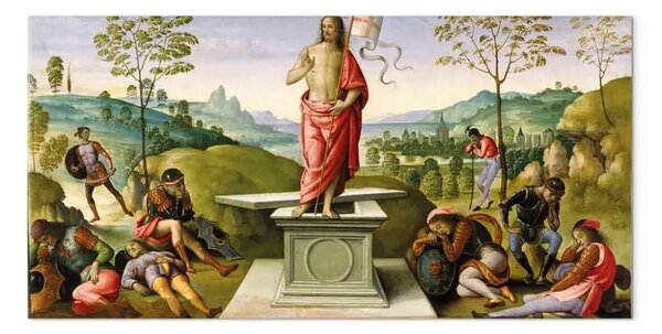 Quadro famoso Pietro Perugino - La risurrezione di Cristo