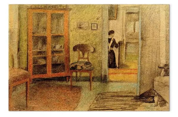Riproduzione August Macke - Il nostro soggiorno con vista sul corridoio