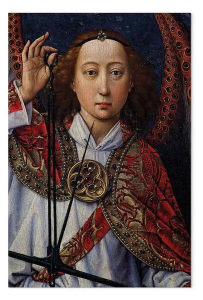 Quadro famoso Rogier van der Weyden - Arcangelo Michele che pesa le anime