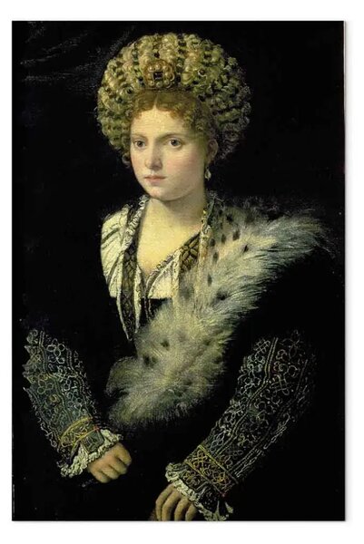 Riproduzione Titian - Ritratto di Isabella d'Este